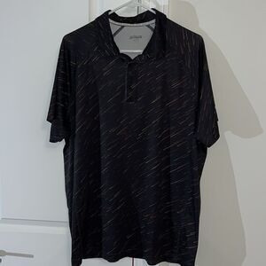 Meteor Stripe 100% PRINCE UV protection tennis court polo shirt men’s L